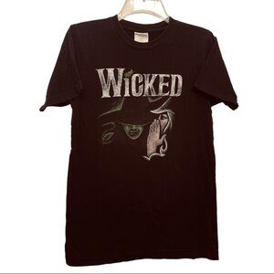 WICKED The Musical Graphic tee T-Shirt Black Size Small Green for Good
